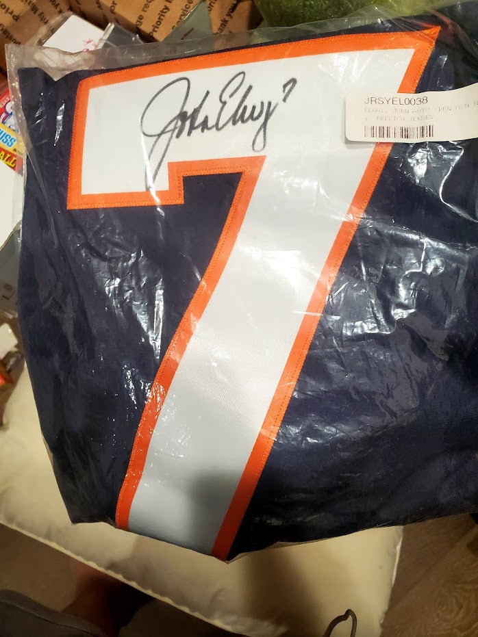 John Elway Authentic Autographed Jersey