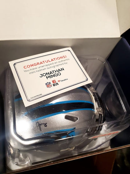 Jonathan Mingo Autographed Mini Helmet