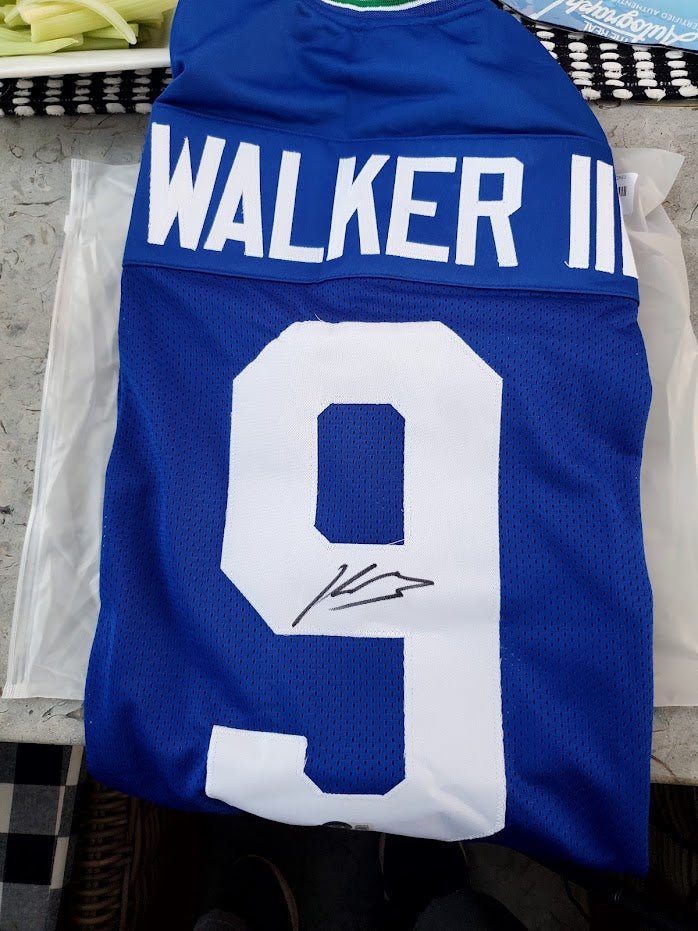 Kenneth Walker III Autographed Custom Jersey