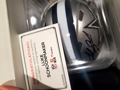 Luke Schoonmaker Autographed Mini Helmet